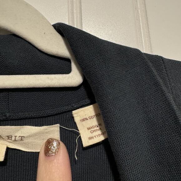 Inhabit Teal Cotton Lightweight Cardigan Size Small - Picture 4 of 5